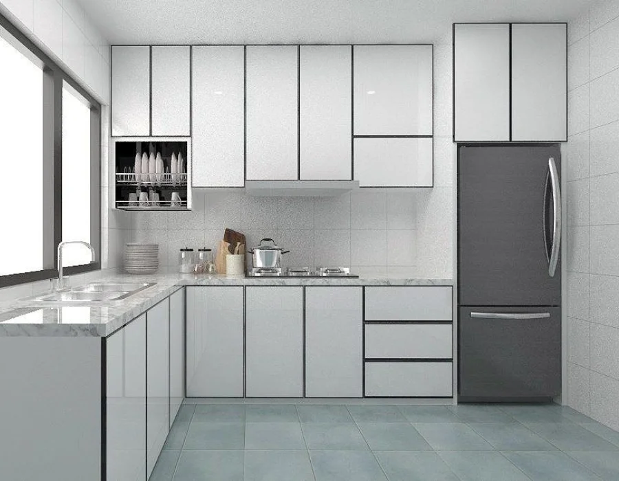 aluminium kitchen cabinet 2